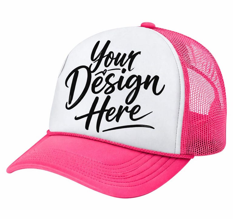 Custom Snapback Trucker Hat, Foam Front Mesh Back (Adjustable Fit)